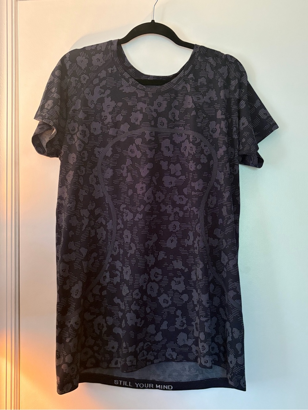 lululemon athletica Navy Geo Short Sleeve Printed Tee